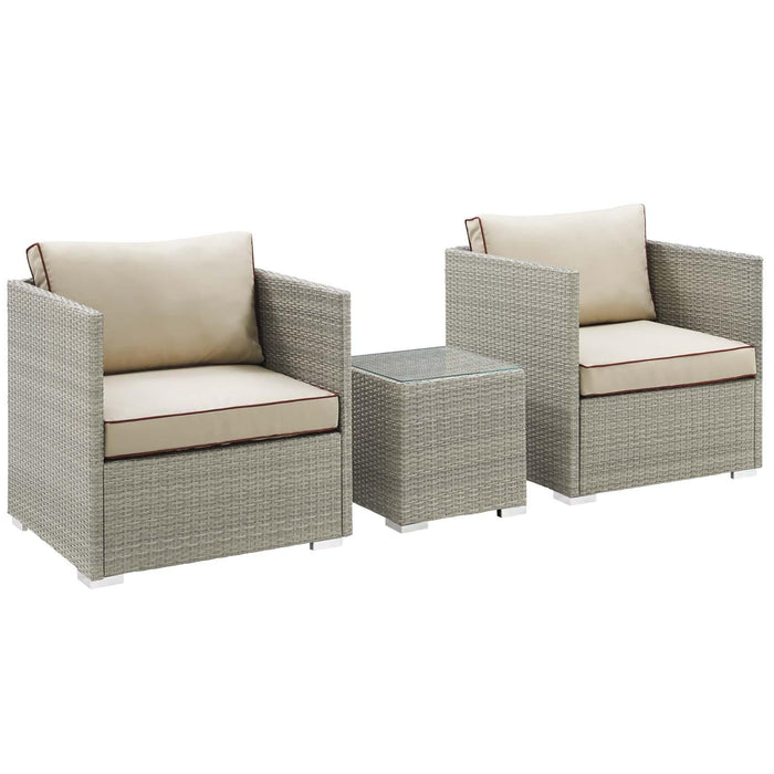 Repose 3 Piece Outdoor Patio Sectional Set image