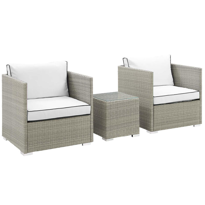 Repose 3 Piece Outdoor Patio Sectional Set