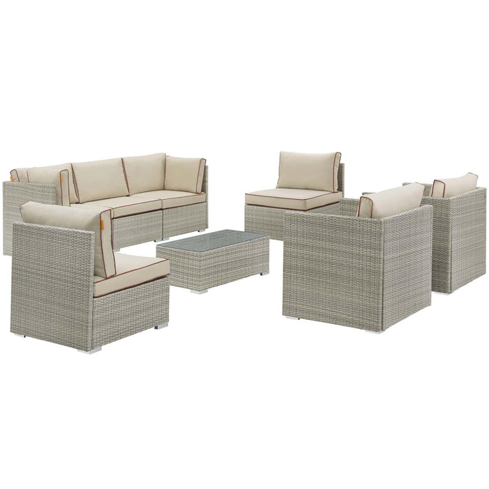 Repose 8 Piece Outdoor Patio Sectional Set