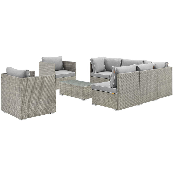 Repose 8 Piece Outdoor Patio Sectional Set