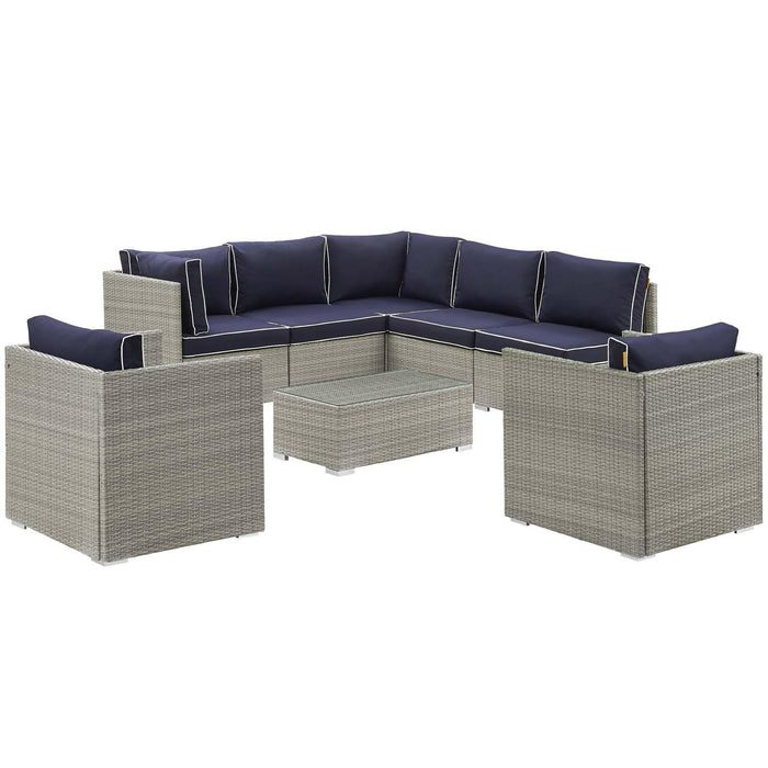 Repose 8 Piece Outdoor Patio Sectional Set