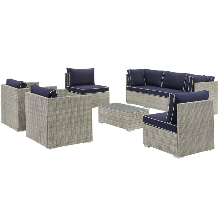 Repose 8 Piece Outdoor Patio Sectional Set