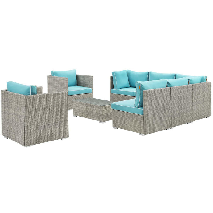 Repose 8 Piece Outdoor Patio Sectional Set