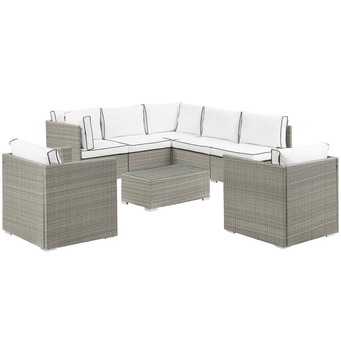 Repose 8 Piece Outdoor Patio Sectional Set