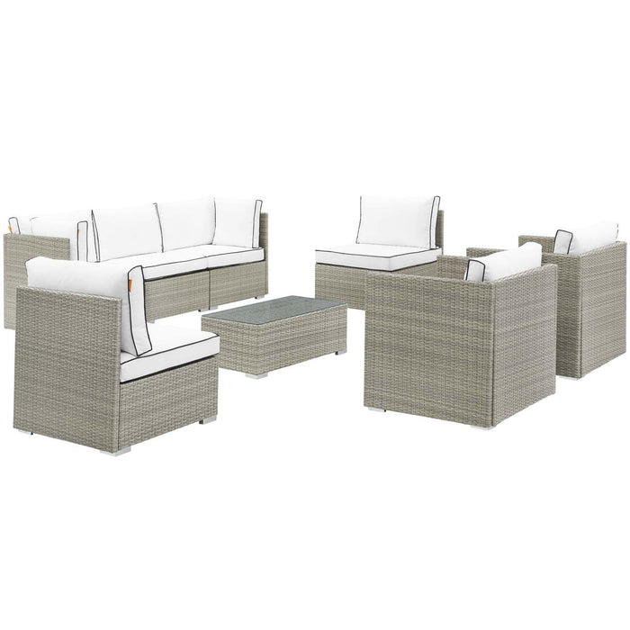 Repose 8 Piece Outdoor Patio Sectional Set