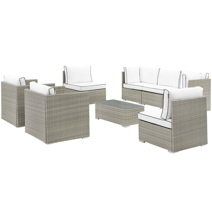 Repose 8 Piece Outdoor Patio Sectional Set