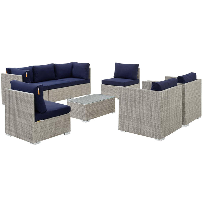 Repose 8 Piece Outdoor Patio Sunbrella� Sectional Set