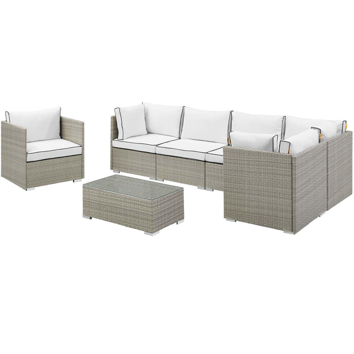 Repose 7 Piece Outdoor Patio Sectional Set