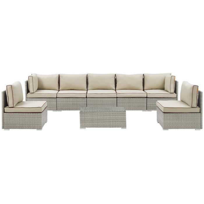 Repose 8 Piece Outdoor Patio Sectional Set