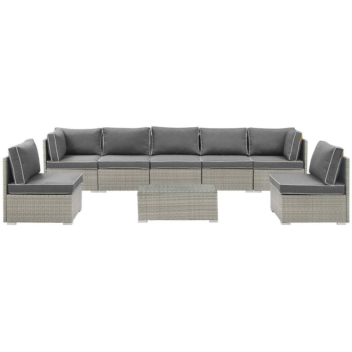 Repose 8 Piece Outdoor Patio Sectional Set