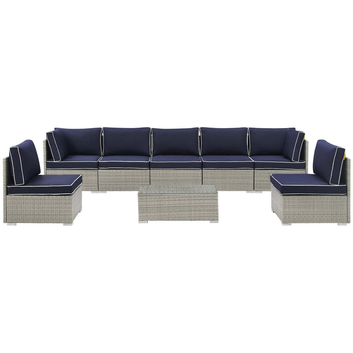 Repose 8 Piece Outdoor Patio Sectional Set