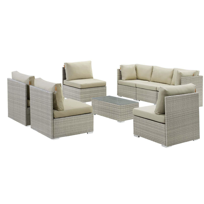 Repose 8 Piece Outdoor Patio Sunbrella� Sectional Set