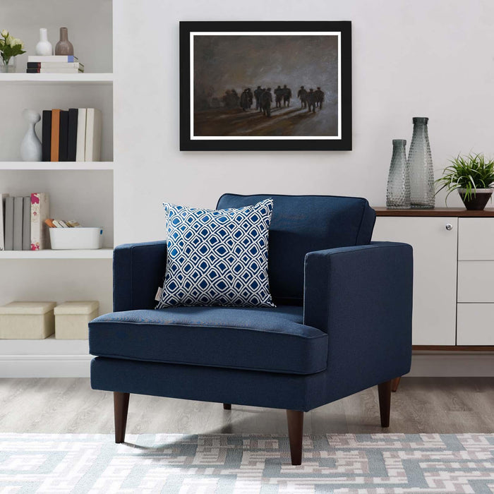 Agile Upholstered Fabric Armchair