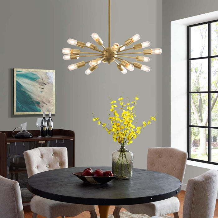 Resolve Brass Pendant Chandelier