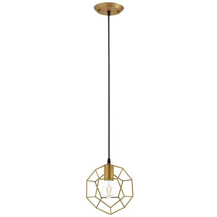 Pique Gold Metal Ceiling Fixture image