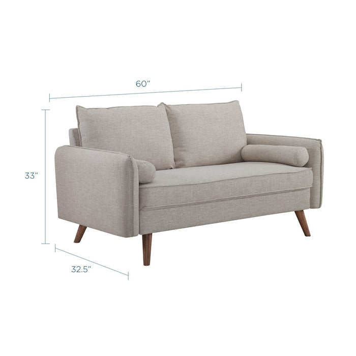 Revive Upholstered Fabric Loveseat