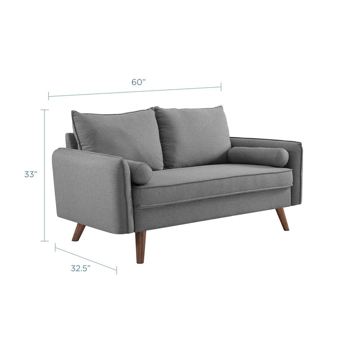 Revive Upholstered Fabric Loveseat