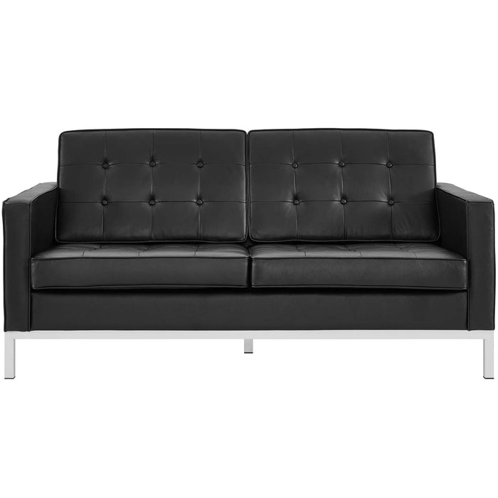 Loft Leather Loveseat