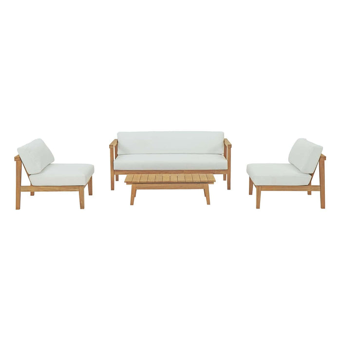 Bayport 4 Piece Outdoor Patio Teak Set image