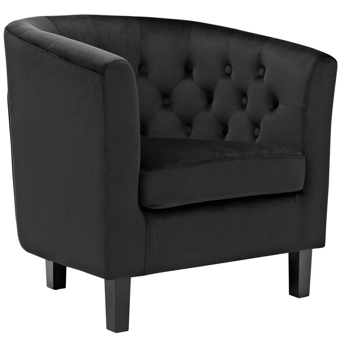 Prospect 3 Piece Performance Velvet Loveseat and Armchair Set