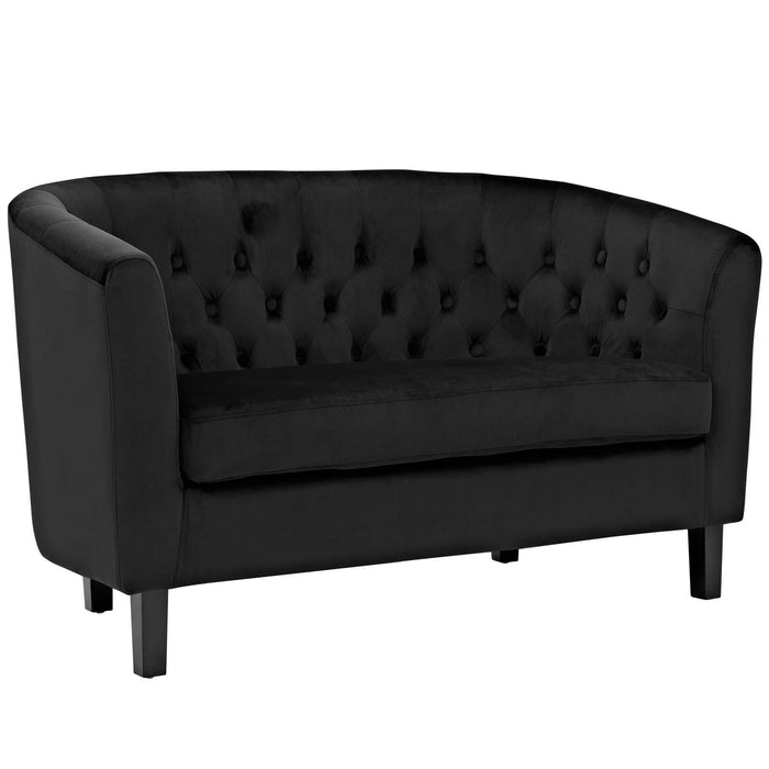 Prospect 2 Piece Performance Velvet Loveseat and Armchair Set