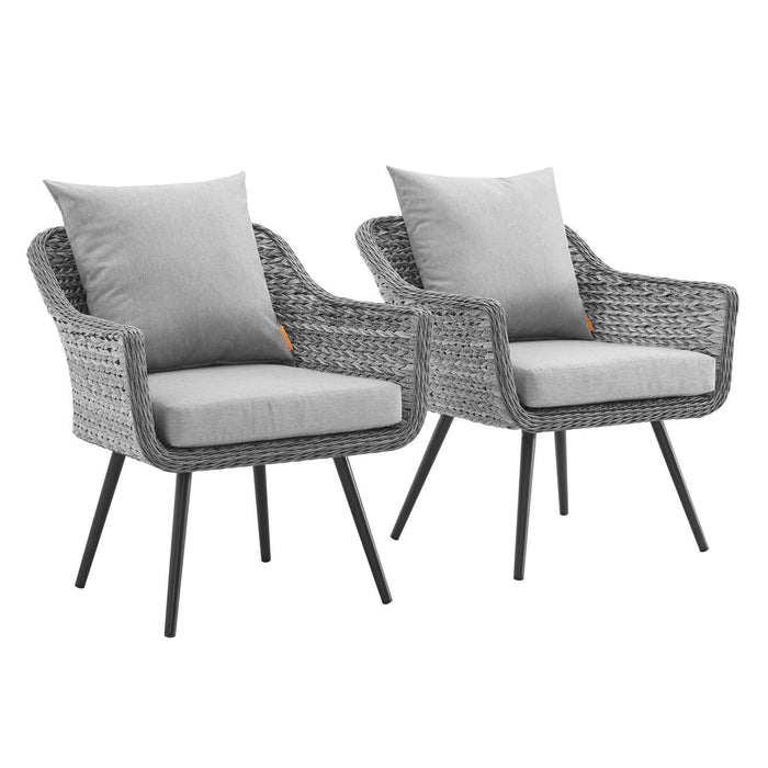 Endeavor Armchair Outdoor Patio Wicker Rattan Set of 2 image