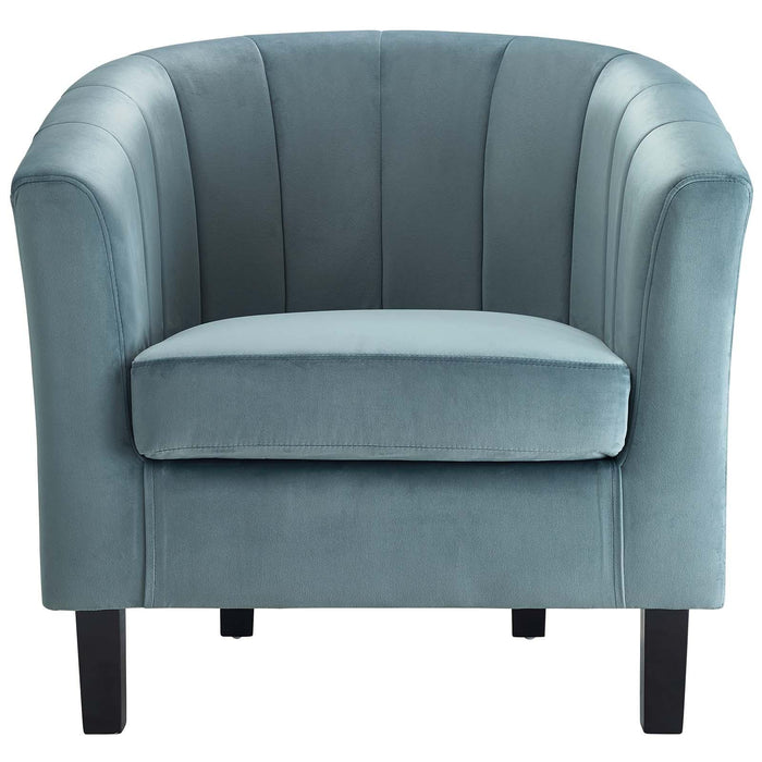 Prospect Channel Tufted Performance Velvet Armchair