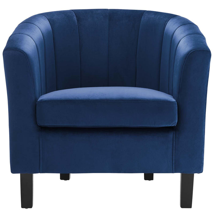 Prospect Channel Tufted Performance Velvet Armchair