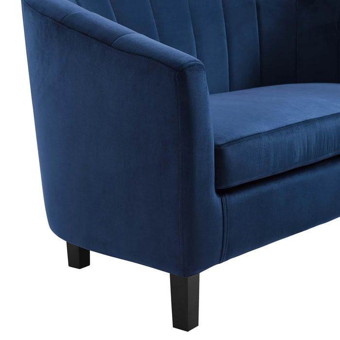 Prospect Channel Tufted Performance Velvet Armchair