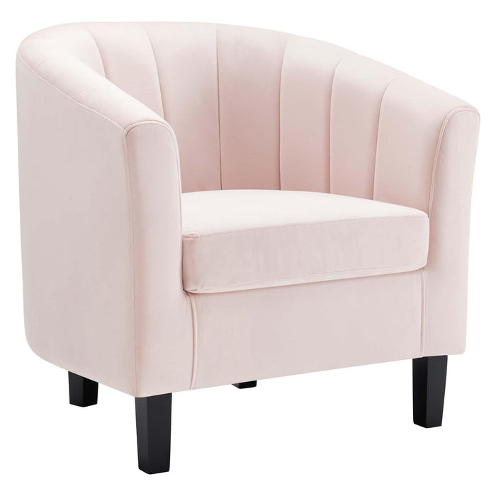 Prospect Channel Tufted Performance Velvet Armchair