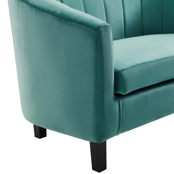 Prospect Channel Tufted Performance Velvet Armchair