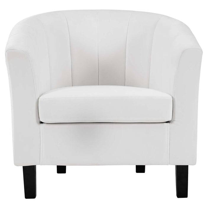 Prospect Channel Tufted Performance Velvet Armchair