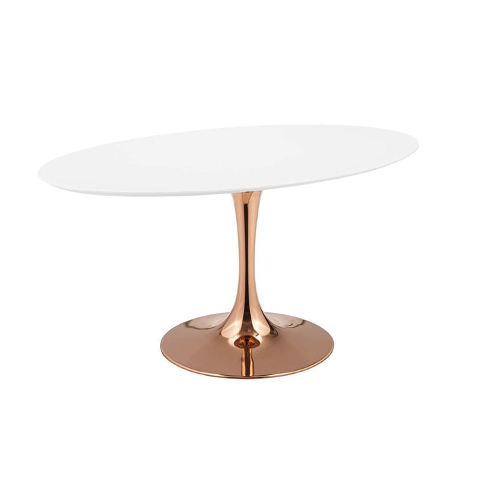 Lippa 60" Oval Wood Top Dining Table