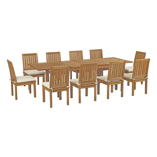 marina-11-piece-outdoor-patio-teak-dining-set