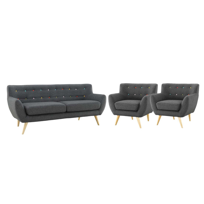 Remark 3 Piece Living Room Set