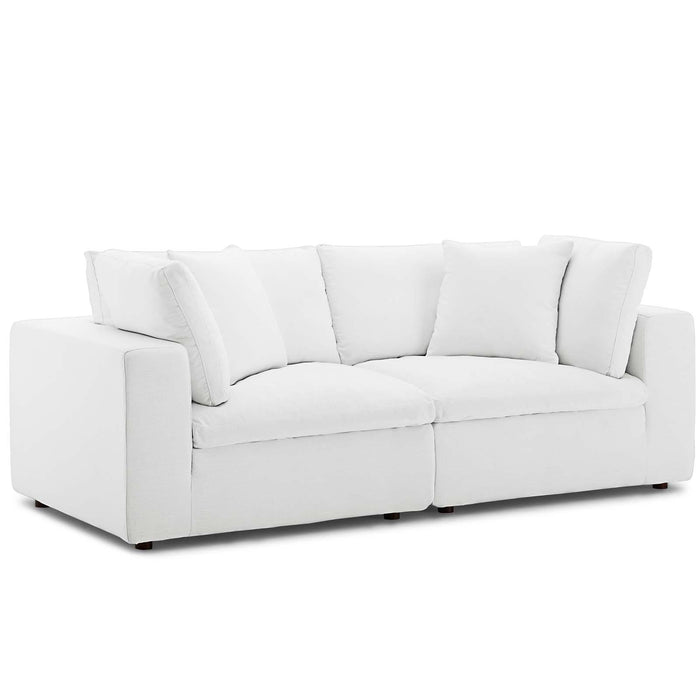 Commix Down Filled Overstuffed 2 Piece Sectional Sofa Set