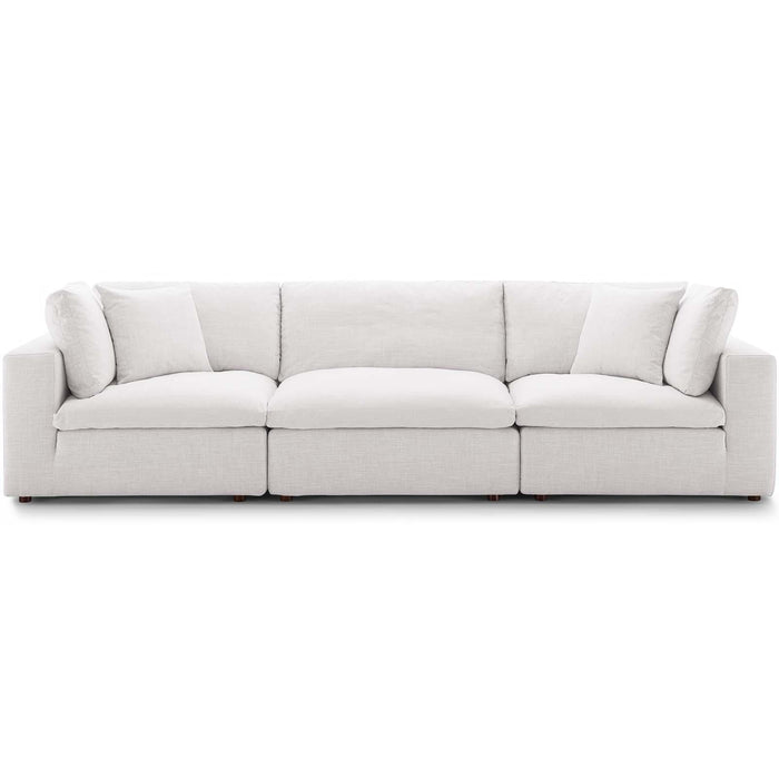 Commix Down Filled Overstuffed 3 Piece Sectional Sofa Set