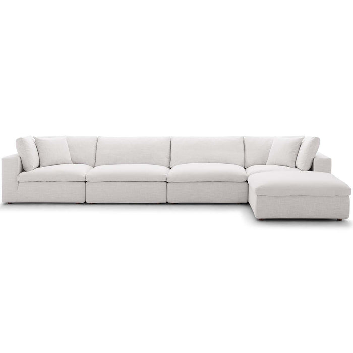 Commix Down Filled Overstuffed 5 Piece Sectional Sofa Set