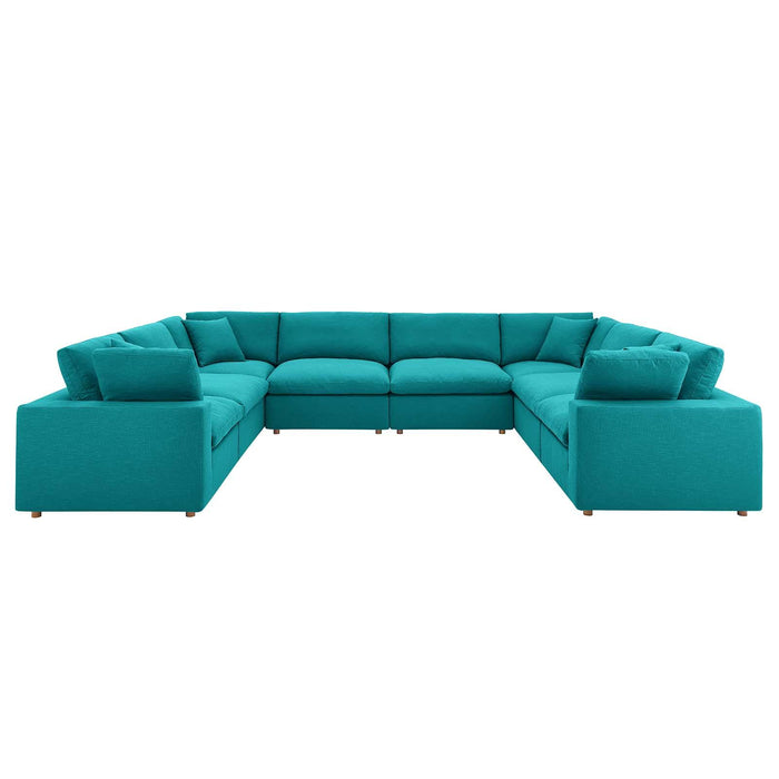 Commix Down Filled Overstuffed 8 Piece Sectional Sofa Set