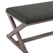 province-vintage-french-x-brace-upholstered-fabric-bench