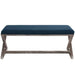 province-vintage-french-x-brace-upholstered-fabric-bench