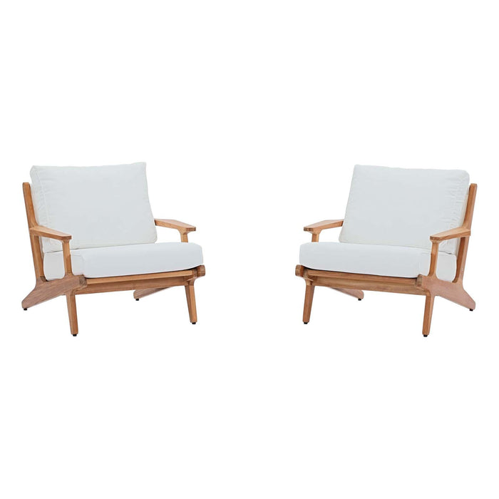 Saratoga 2 Piece Outdoor Patio Teak Set image