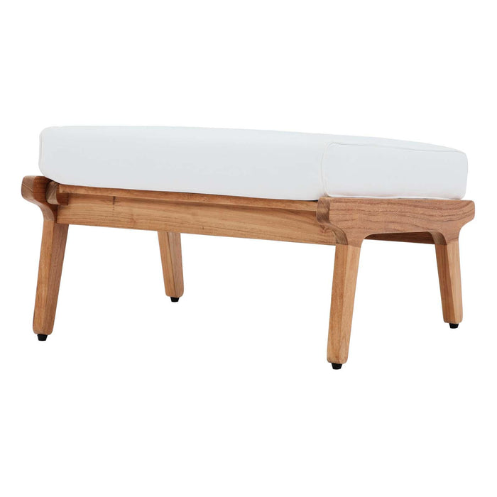 Saratoga Outdoor Patio Teak Ottoman