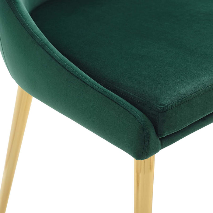 Viscount Modern Accent Performance Velvet Dining Chair