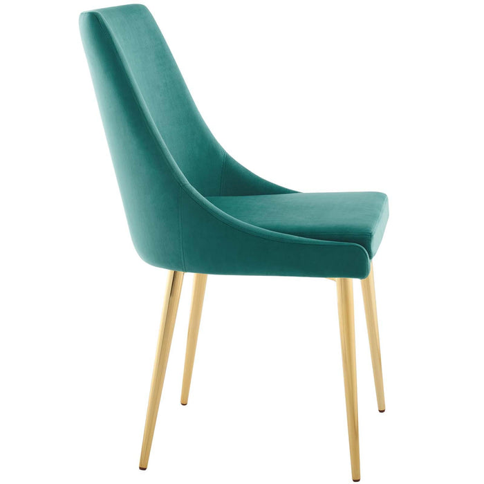 Viscount Modern Accent Performance Velvet Dining Chair