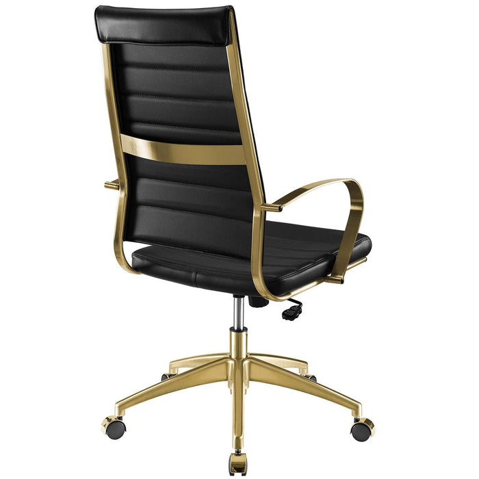 Jive Gold Stainless Steel Highback Office Chair