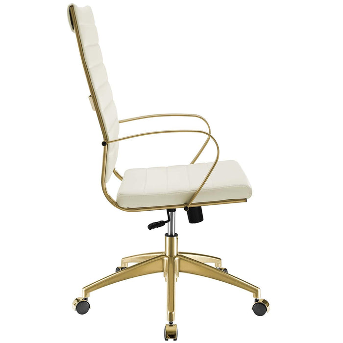 Jive Gold Stainless Steel Highback Office Chair