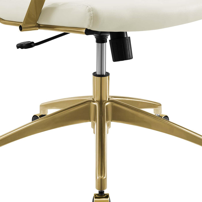 Jive Gold Stainless Steel Highback Office Chair