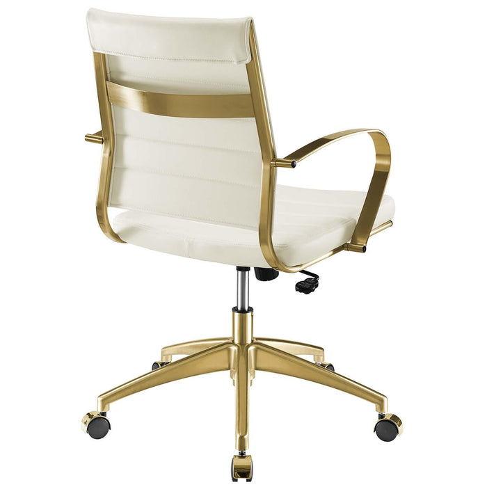 Jive Gold Stainless Steel Midback Office Chair