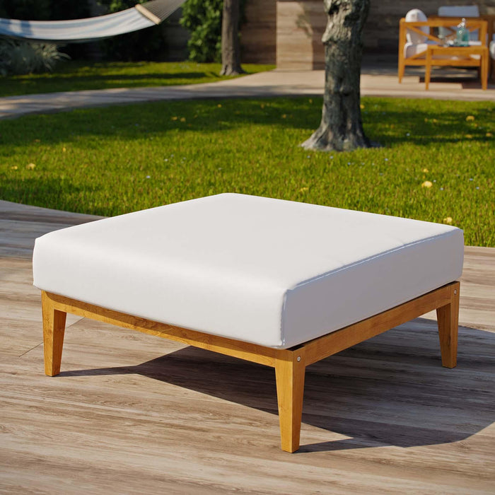 Northlake Outdoor Patio Premium Grade A Teak Wood Ottoman